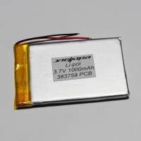 Аккумулятор Li-pol 383759 3.7V 1000mAh PCB