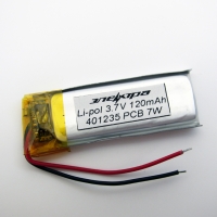 Аккумулятор Li-pol 401235 3.7V 120mAh PCB 7W