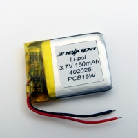 Аккумулятор Li-pol 402025 3.7V 150mAh PCB 15W