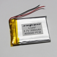 Аккумулятор Li-pol 403040 3.7V 500mAh PCB 12W