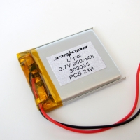 Аккумулятор Li-pol 303035 3.7V 250mAh PCB 24W