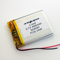 Аккумулятор Li-pol 303040 3.7V 300mAh PCB 24W