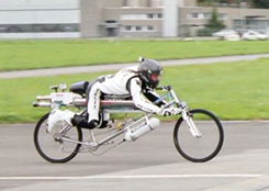 285 километров в час на велосипеде