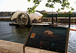 Water Wheel Trash Interceptor