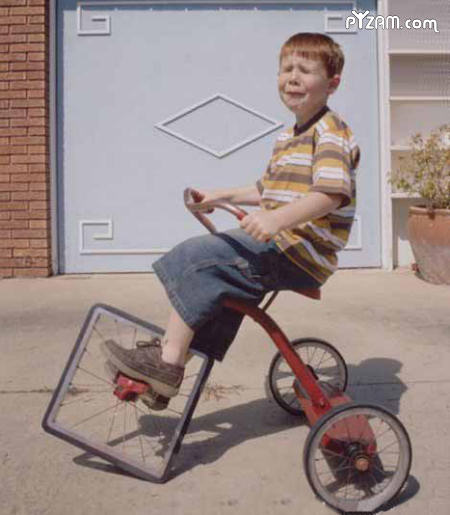 prichydlivue velosiped s kvsdratnumkolesom